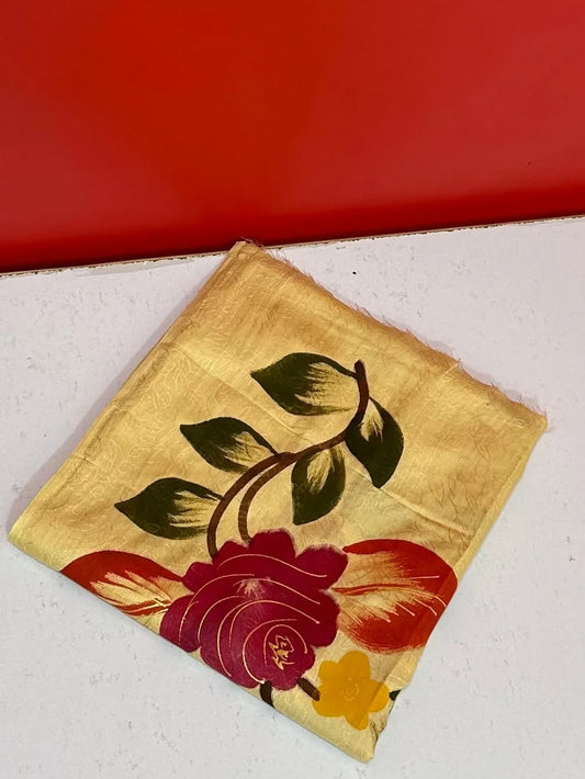 PURE SELF EMBOS HANDPAINTED PREMIUM HIGH QUALITY SHAWL