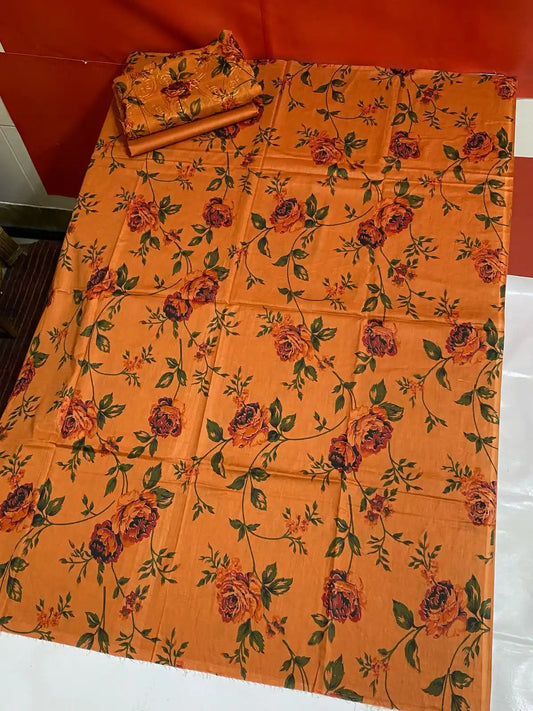 3PC PREMIUM LAWN FULLY EMBROIDERED DUPATTA