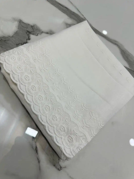 PURE LAWN SOFT DUPATTA CHIKAN EMBROIDERY WORK PREMIUM QUALITY