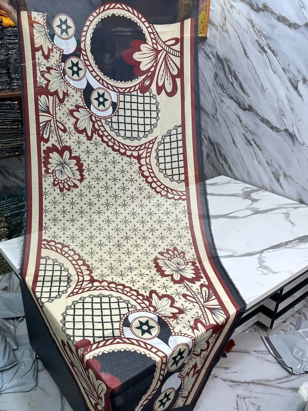 3PC PREMIUM LAWN WITH EMBROIDERED SHIRT & LUXURY VEIL DUPATTA
