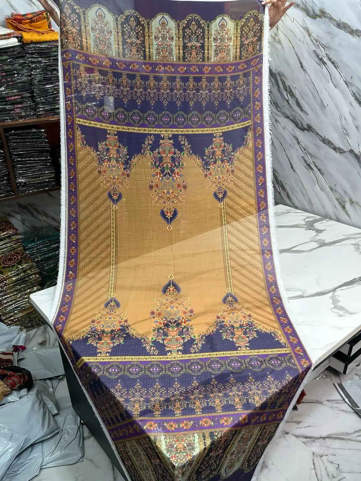 3PC PREMIUM LAWN WITH EMBROIDERED SHIRT & LUXURY VEIL DUPATTA