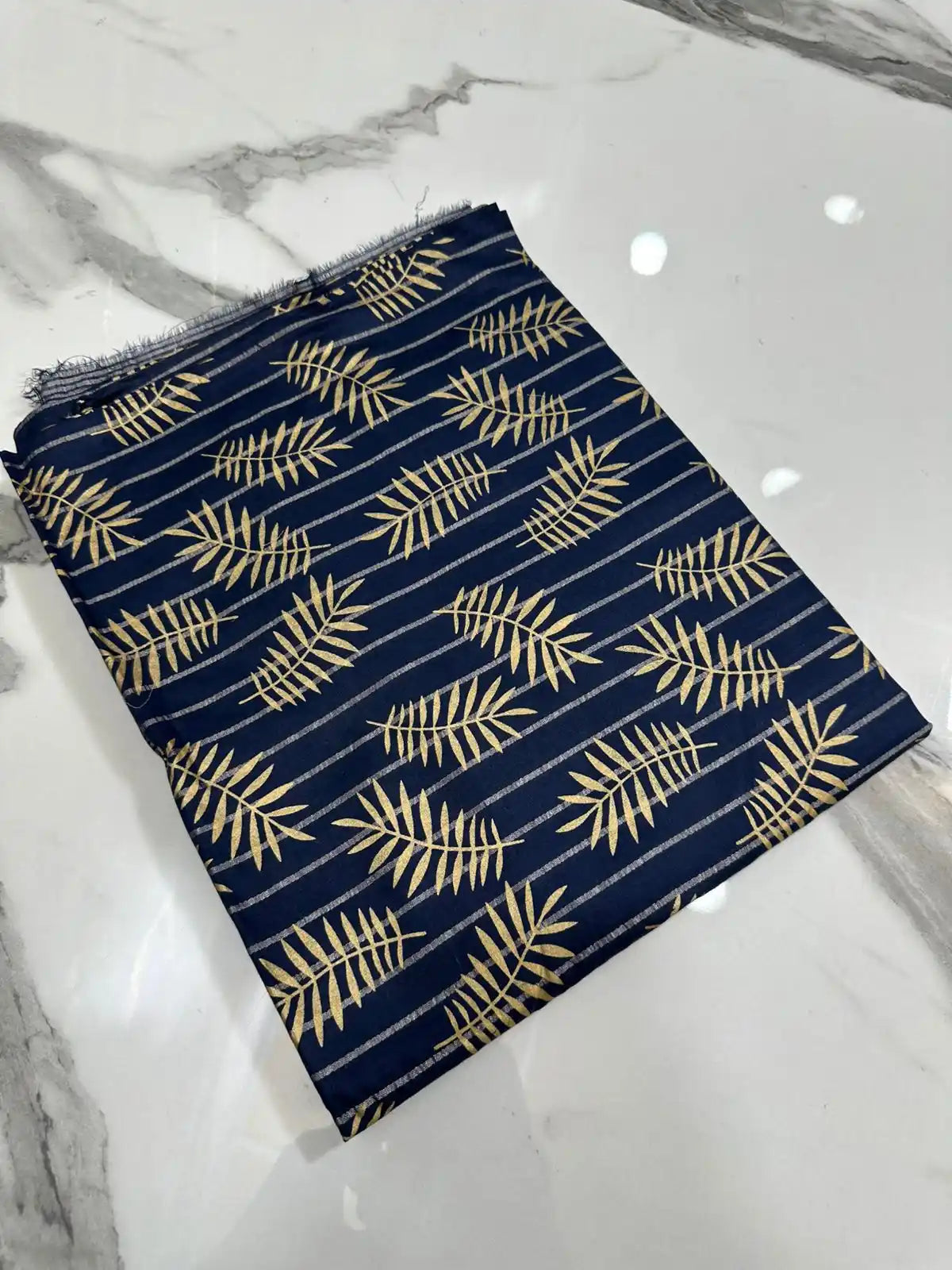 PURE LAWN 3-PIECE GOLD PRINTED SUIT – ELEGANT, SOFT & WASHABLE