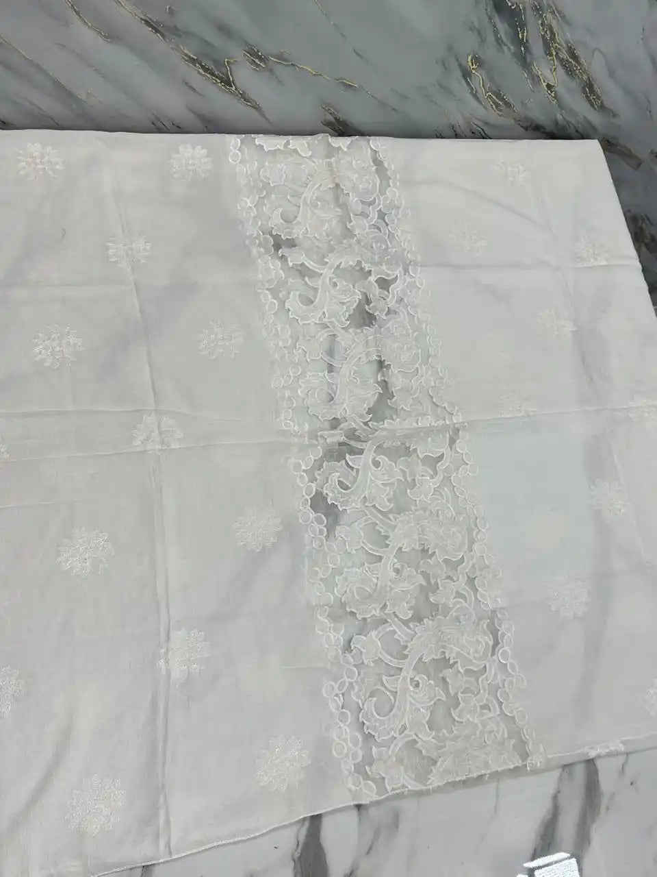 PURE LAWN SOFT DUPTTA WITH EMROIDERY LAZER WORK PREMIUM QUALITY