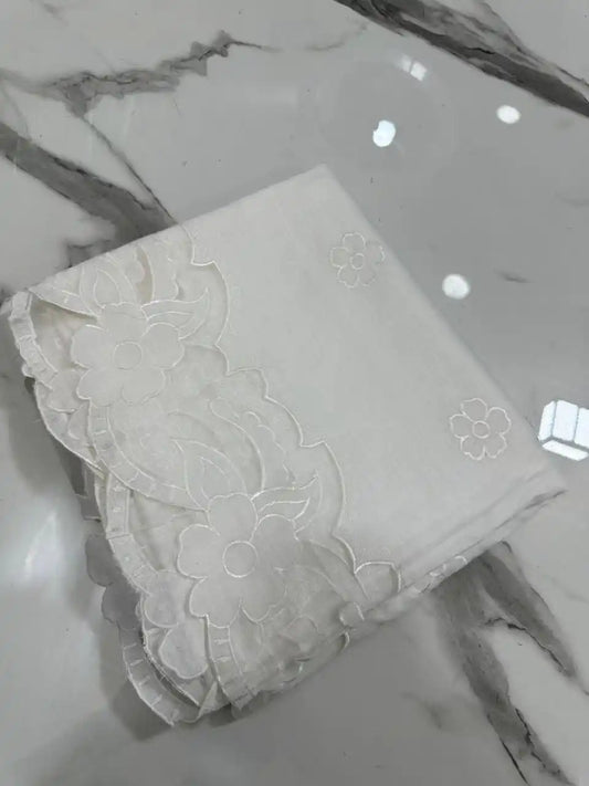 PURE LAWN SOFT DUPTTA WITH EMROIDERY LAZER WORK PREMIUM QUALITY