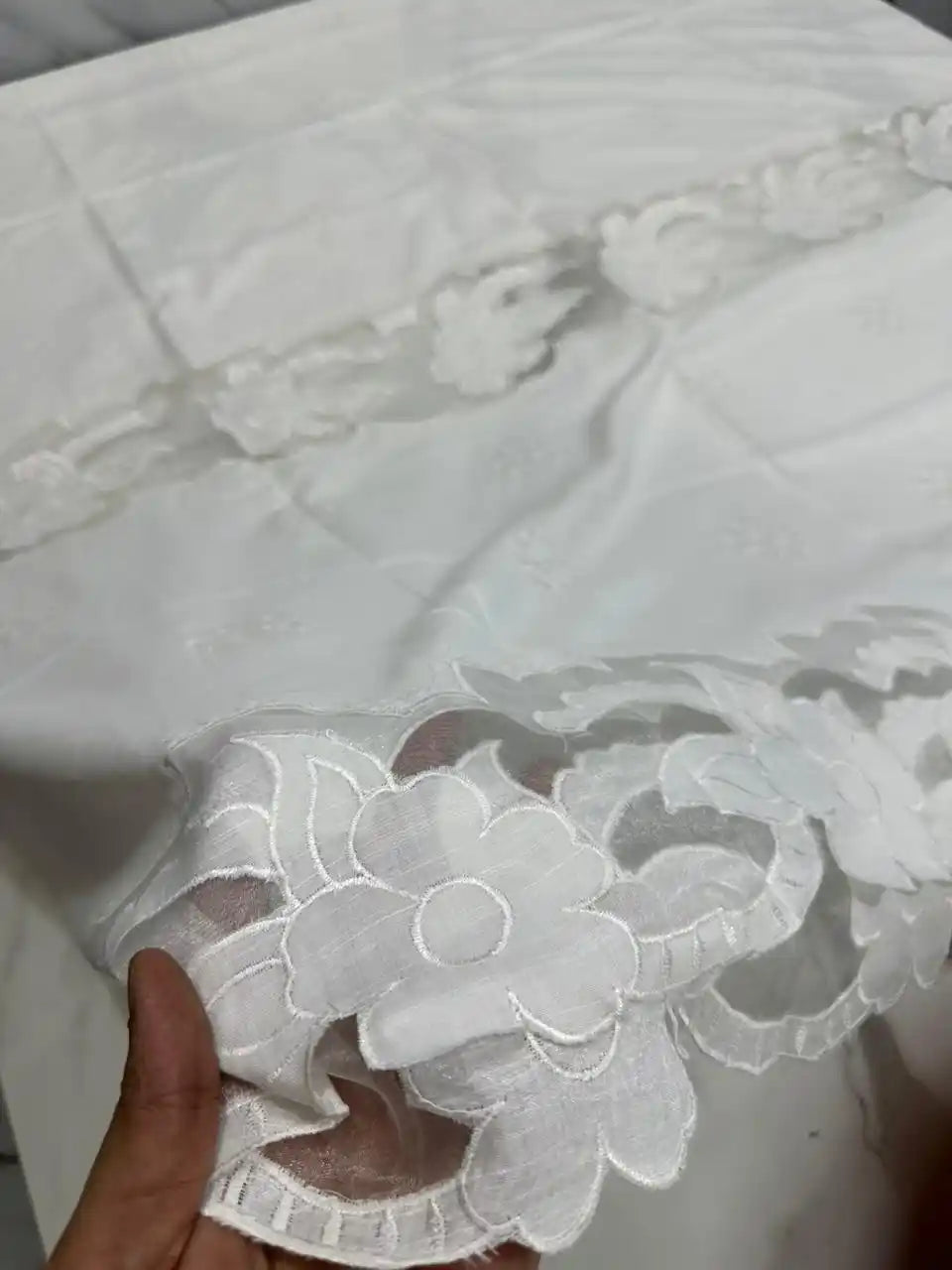 PURE LAWN SOFT DUPTTA WITH EMROIDERY LAZER WORK PREMIUM QUALITY