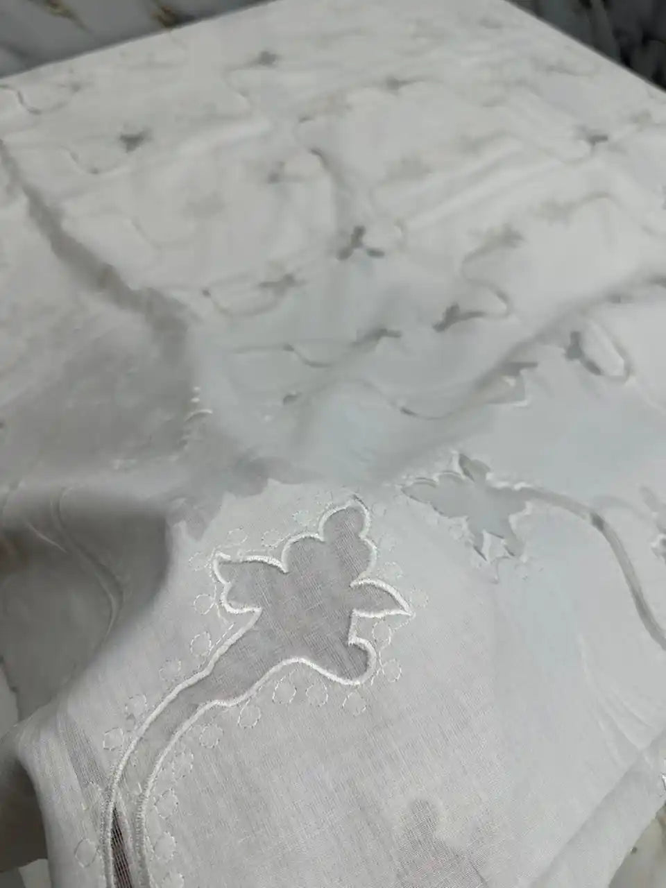 PURE LAWN SOFT DUPTTA WITH EMROIDERY LAZER WORK PREMIUM QUALITY
