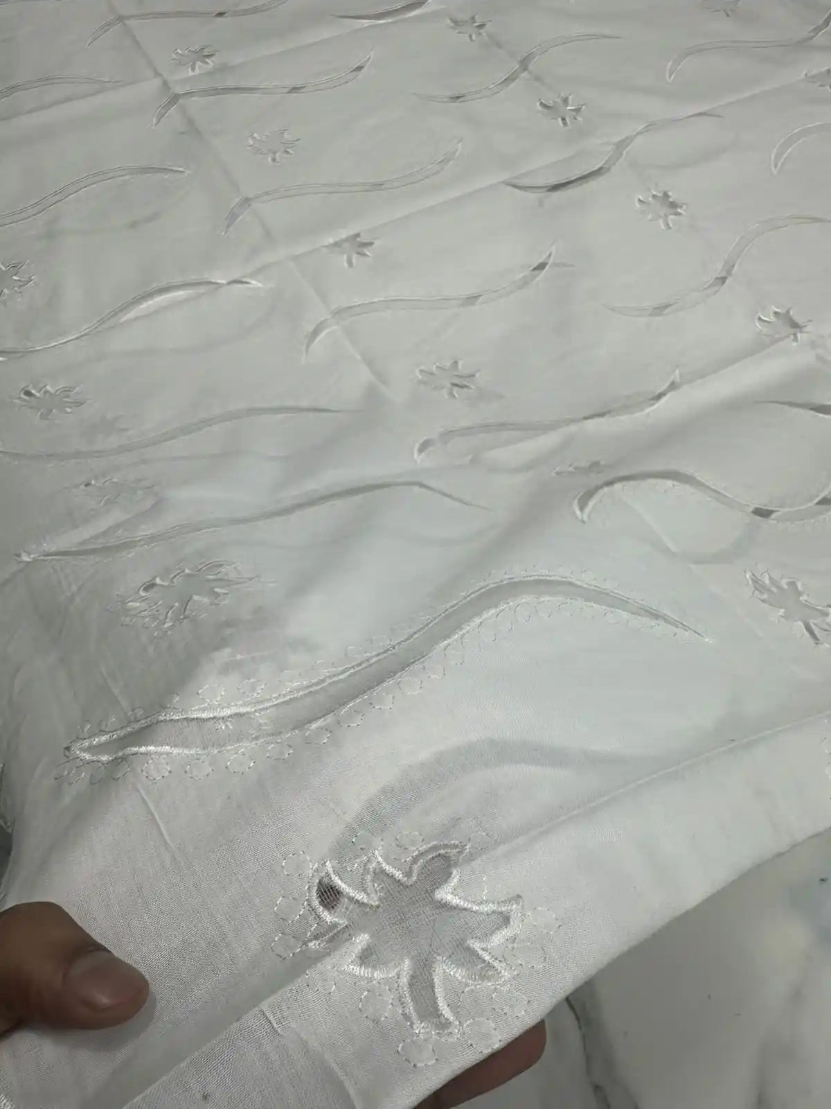 PURE LAWN SOFT DUPTTA WITH EMROIDERY LAZER WORK PREMIUM QUALITY