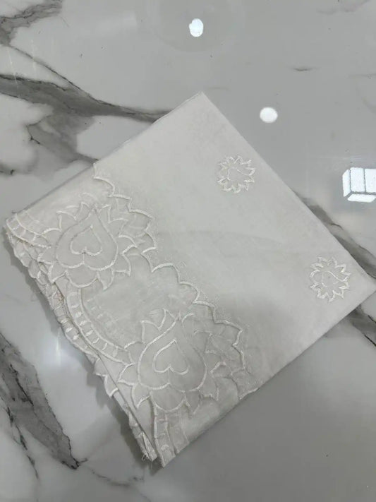 PURE LAWN SOFT DUPTTA WITH EMROIDERY LAZER WORK PREMIUM QUALITY