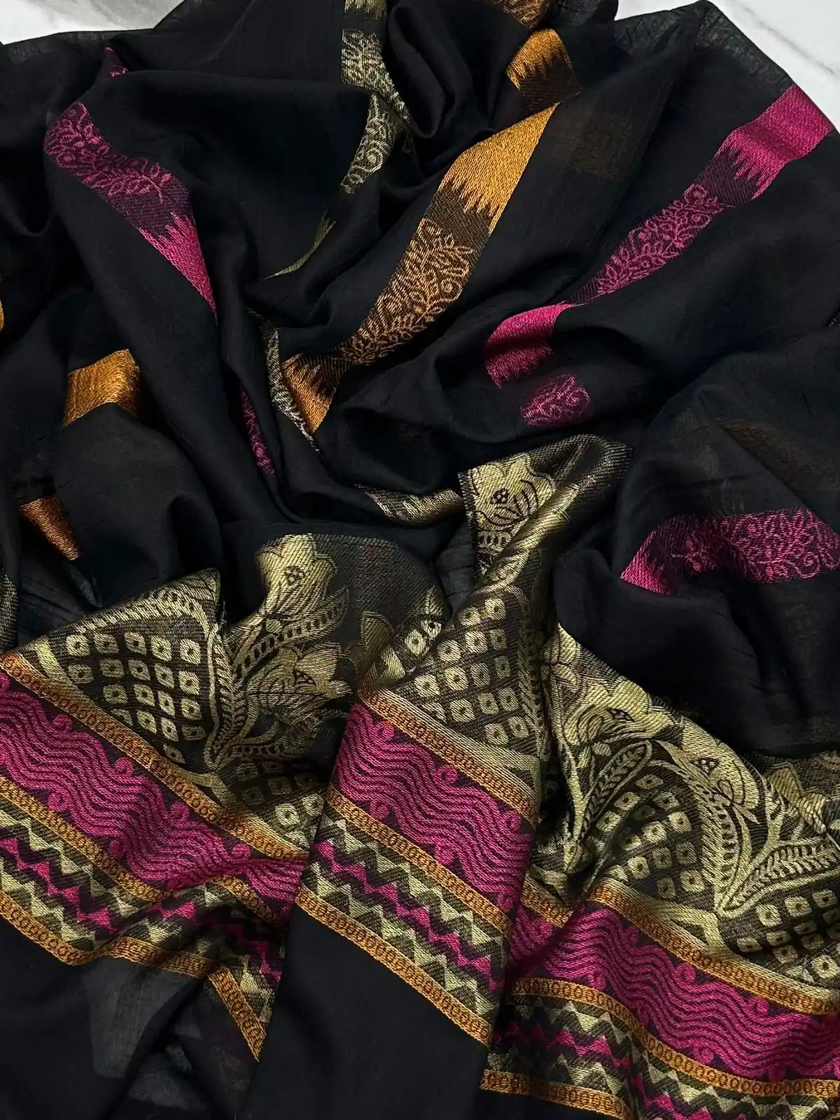 PURE LAWN SOFT DUPATTA WITH MULTI COLORS BANARSI WORK PREMIUM QUALITY