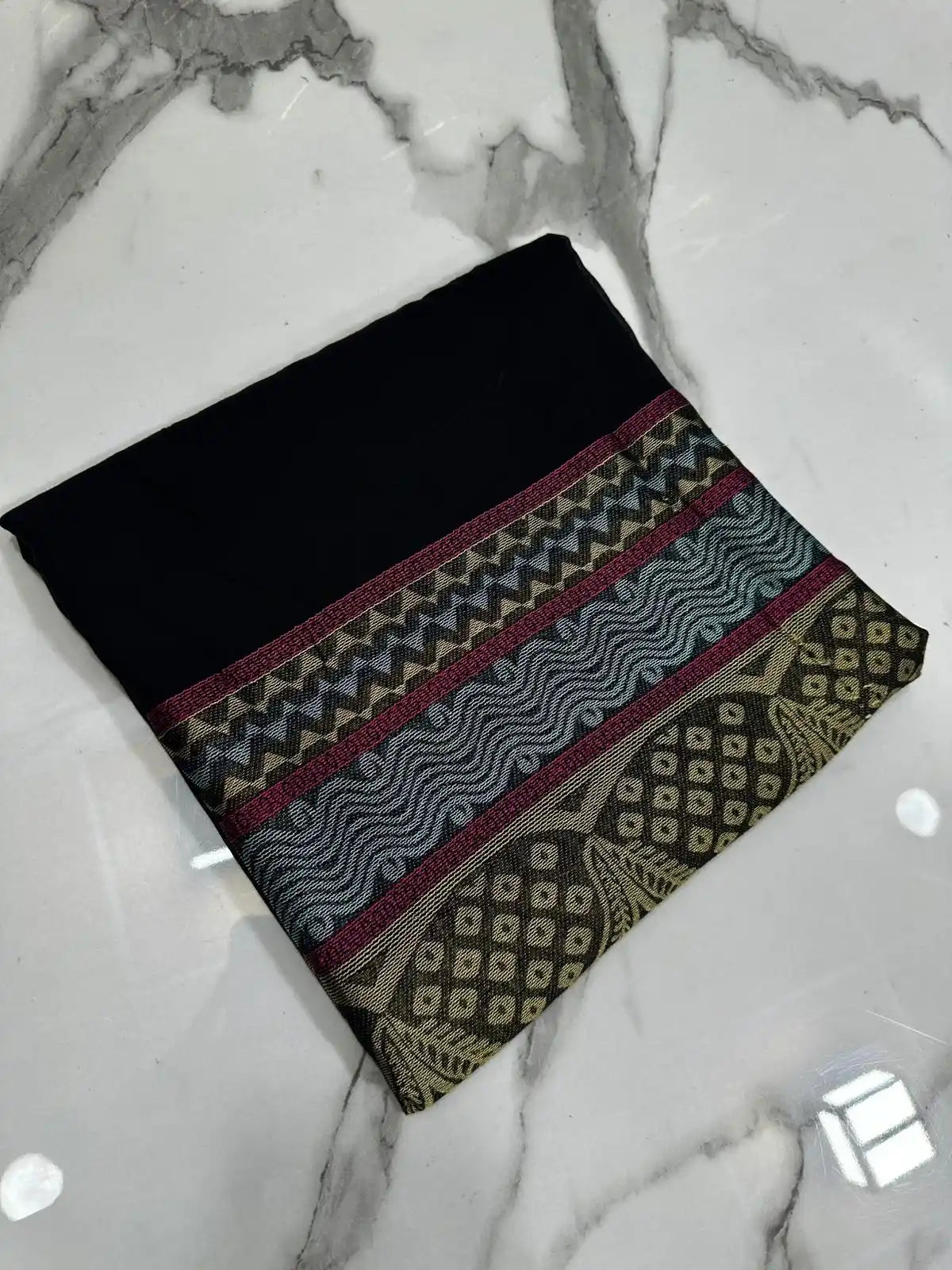 PURE LAWN SOFT DUPATTA WITH MULTI COLORS BANARSI WORK PREMIUM QUALITY
