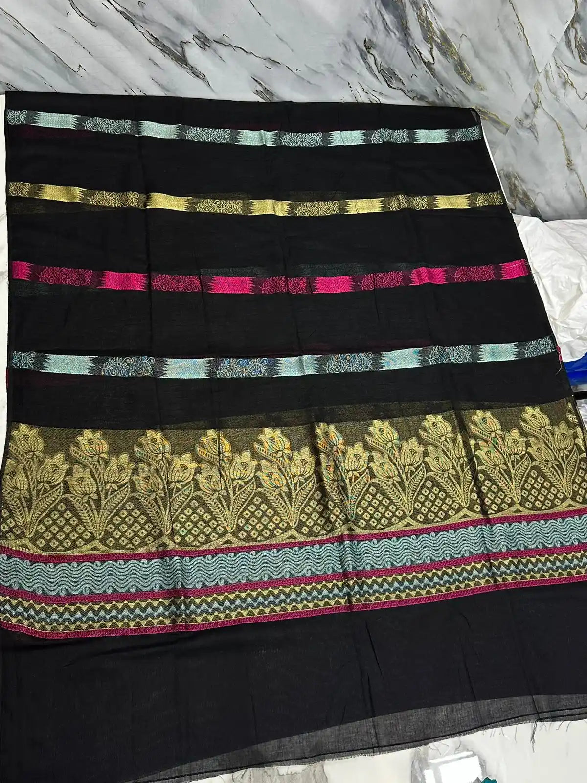 PURE LAWN SOFT DUPATTA WITH MULTI COLORS BANARSI WORK PREMIUM QUALITY