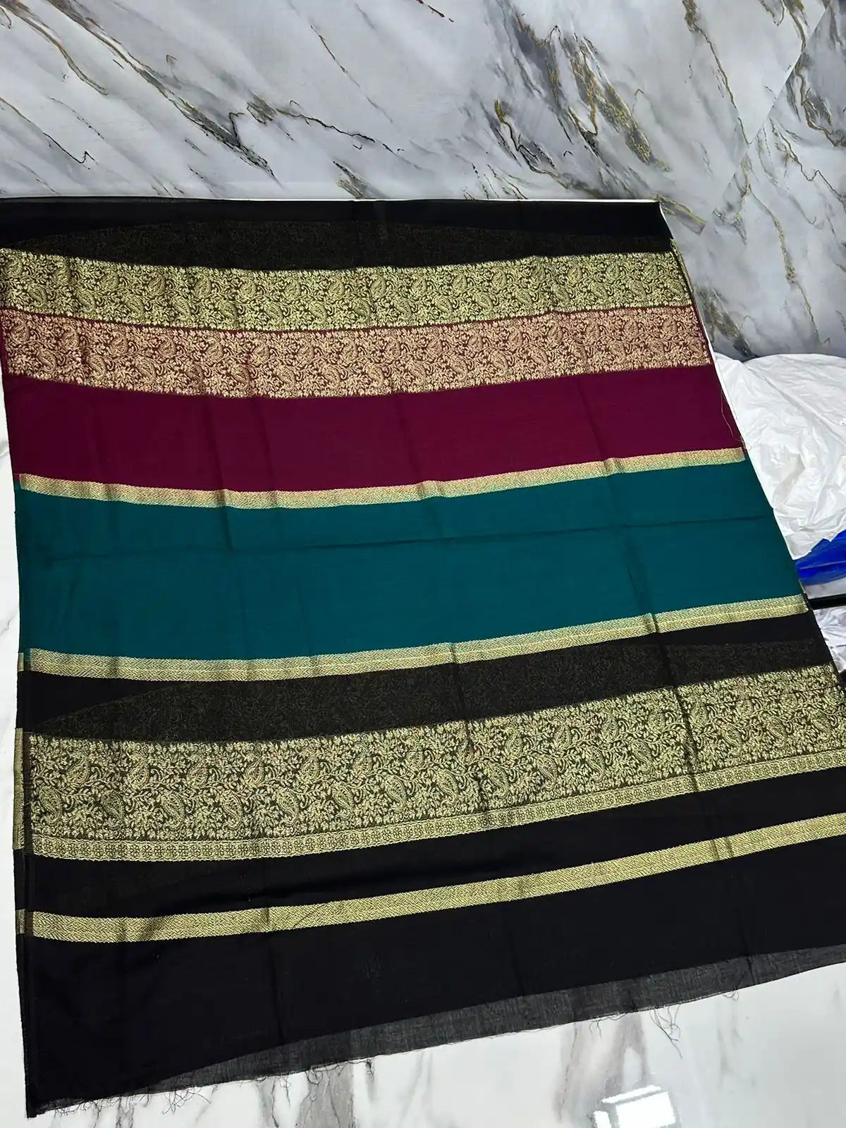 PURE LAWN SOFT DUPATTA WITH MULTI COLORS BANARSI WORK PREMIUM QUALITY