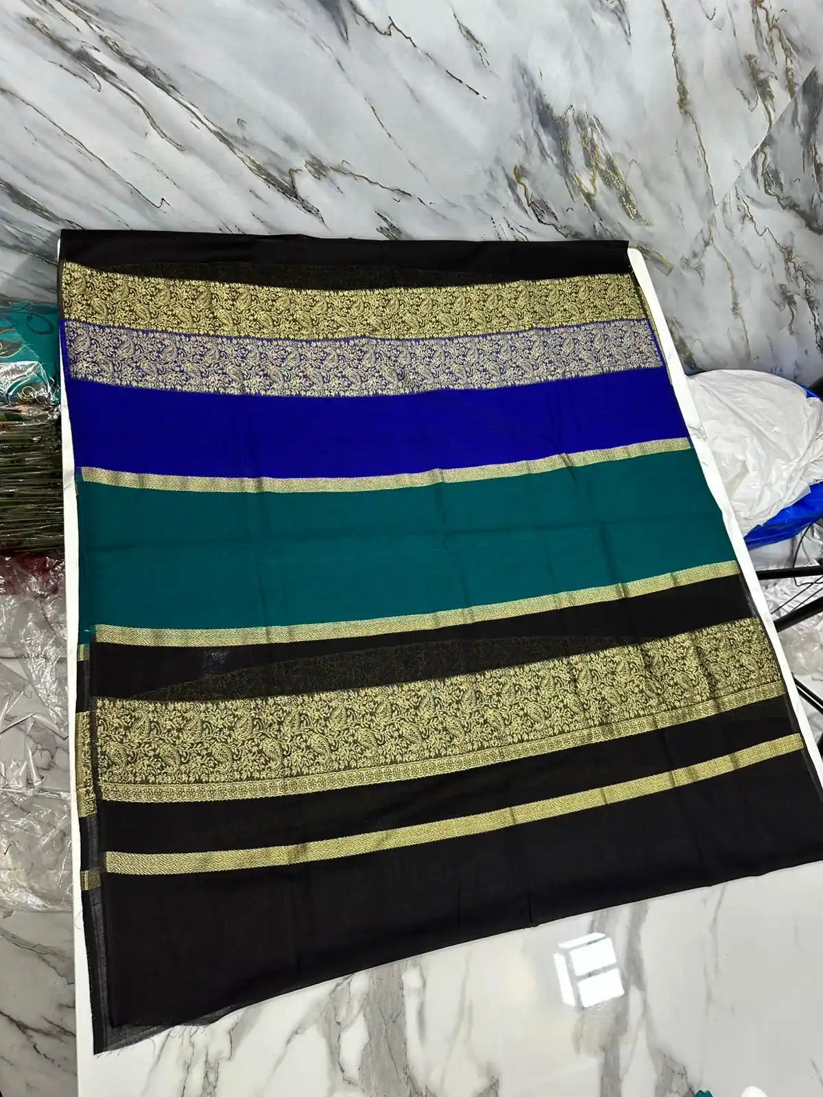 PURE LAWN SOFT DUPATTA WITH MULTI COLORS BANARSI WORK PREMIUM QUALITY