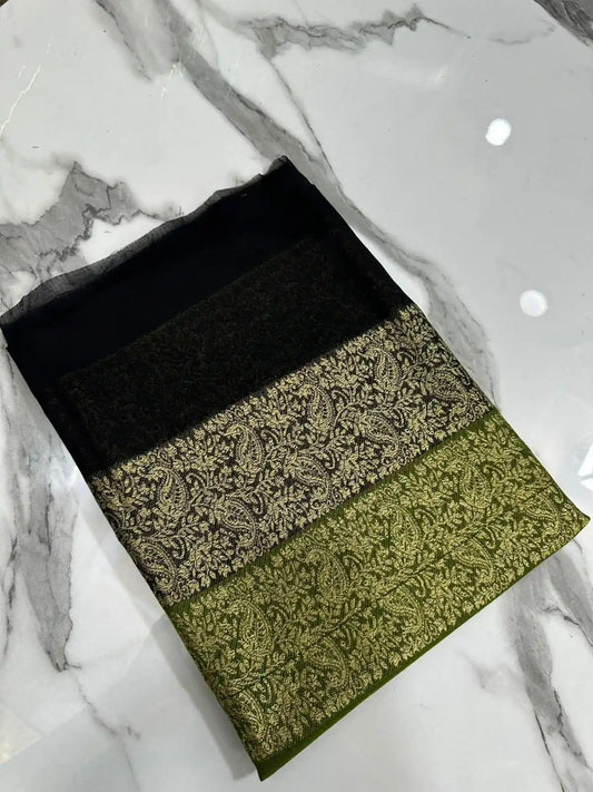 PURE LAWN SOFT DUPATTA WITH MULTI COLORS BANARSI WORK PREMIUM QUALITY