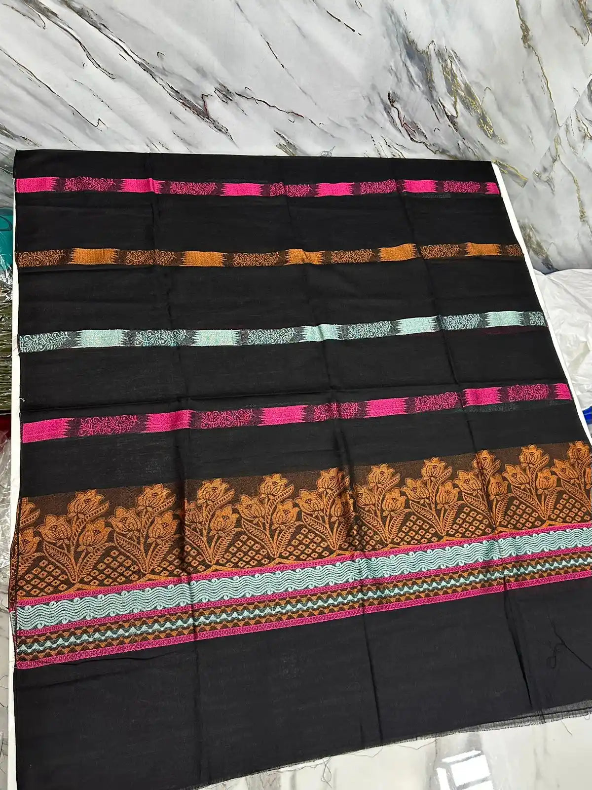 PURE LAWN SOFT DUPATTA WITH MULTI COLORS BANARSI WORK PREMIUM QUALITY