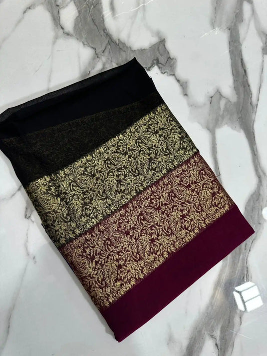 PURE LAWN SOFT DUPATTA WITH MULTI COLORS BANARSI WORK PREMIUM QUALITY