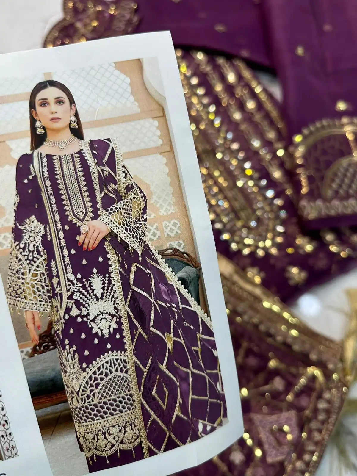 4PC FANCY HEAVY EMBROIDERY WORK