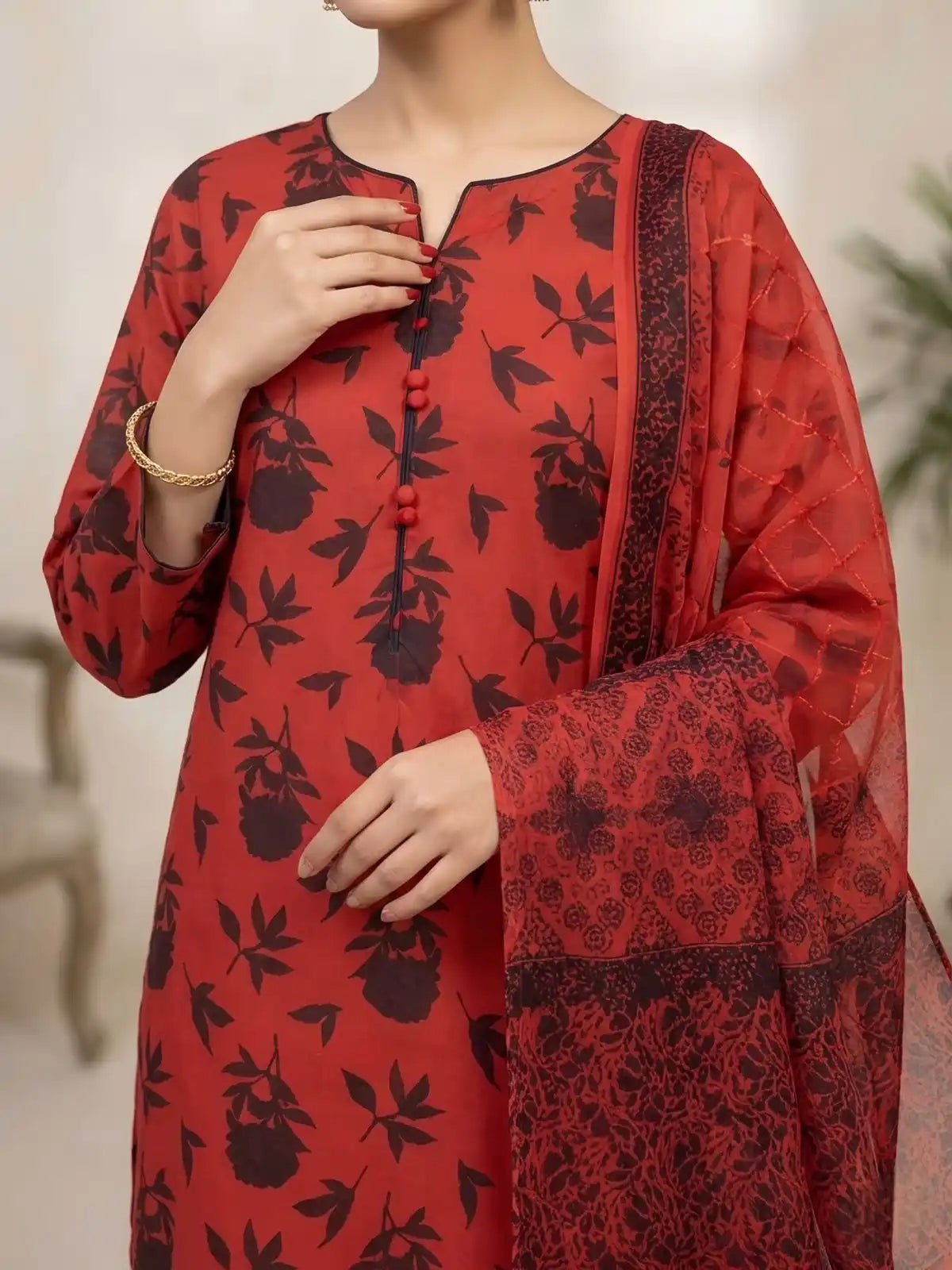 3PC PREMIUM LAWN FULLY EMBROIDERED DUPATAA