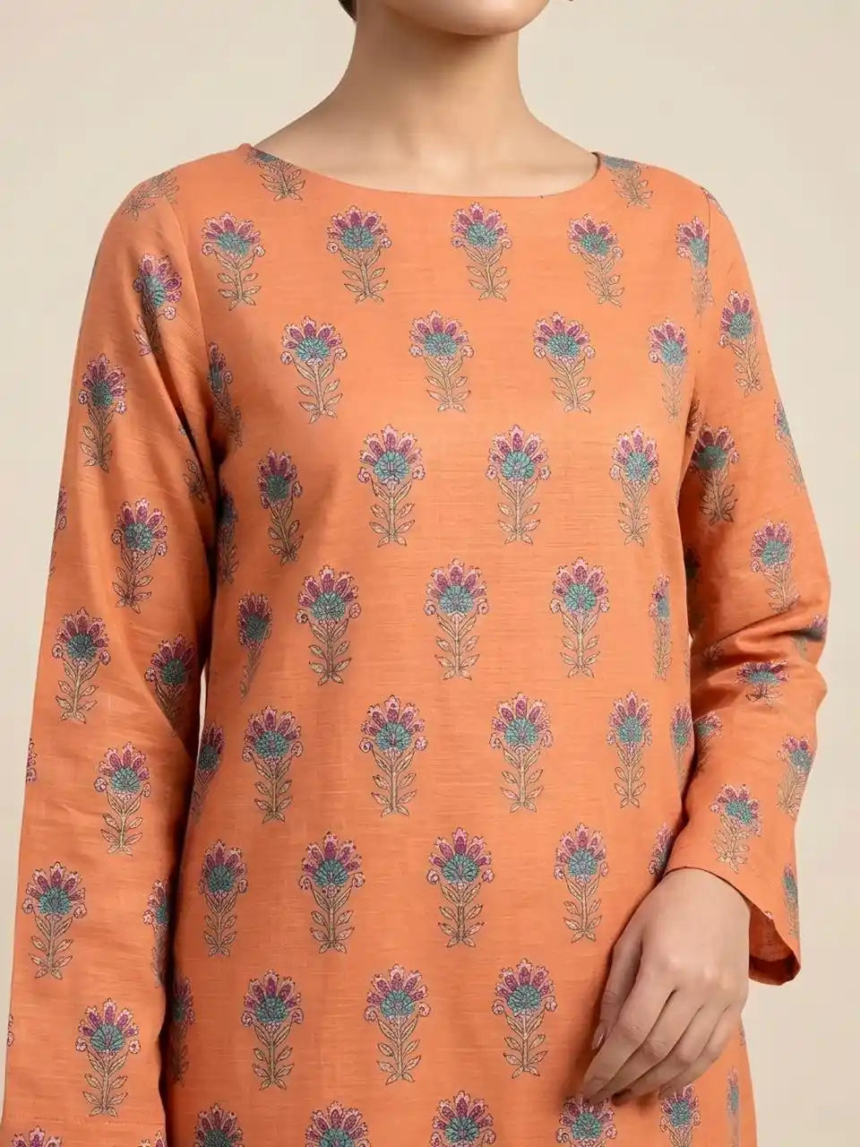 PURE LAWN 3-PIECE ALL OVER PRINTED SUIT – ELEGANT, SOFT & WASHABLE.