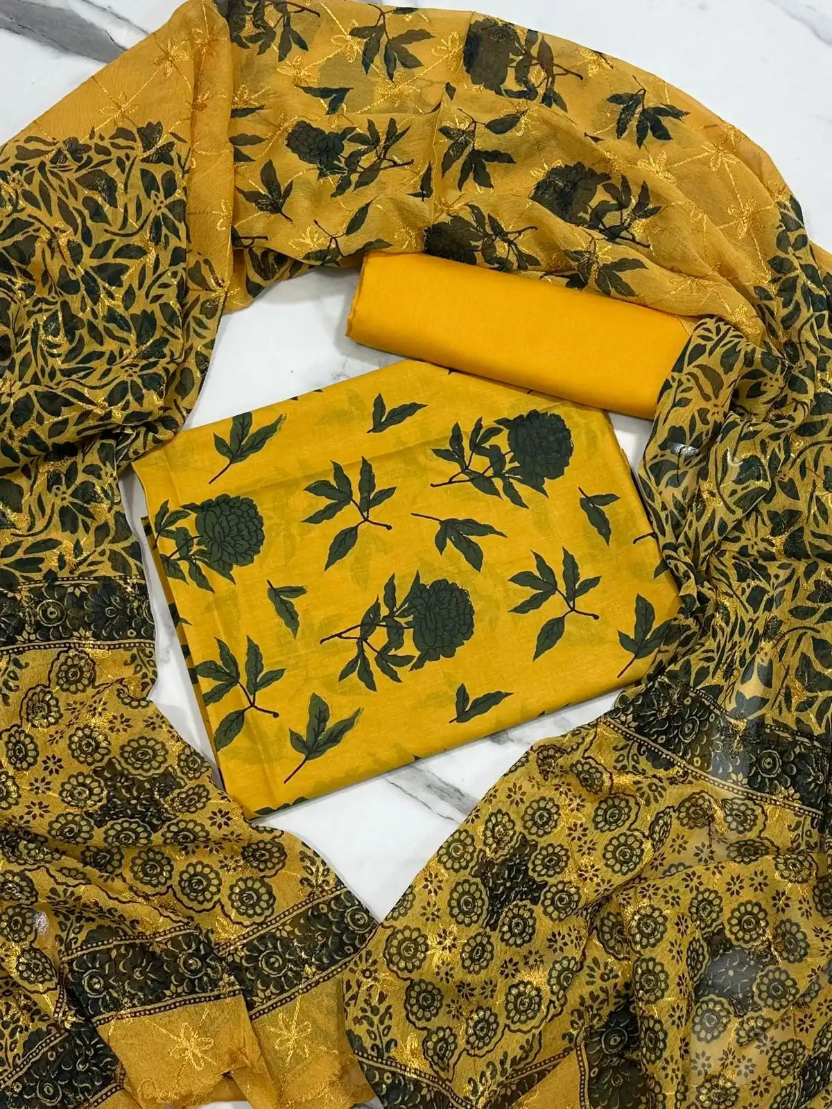 3PC PREMIUM LAWN FULLY EMBROIDERED DUPATTA