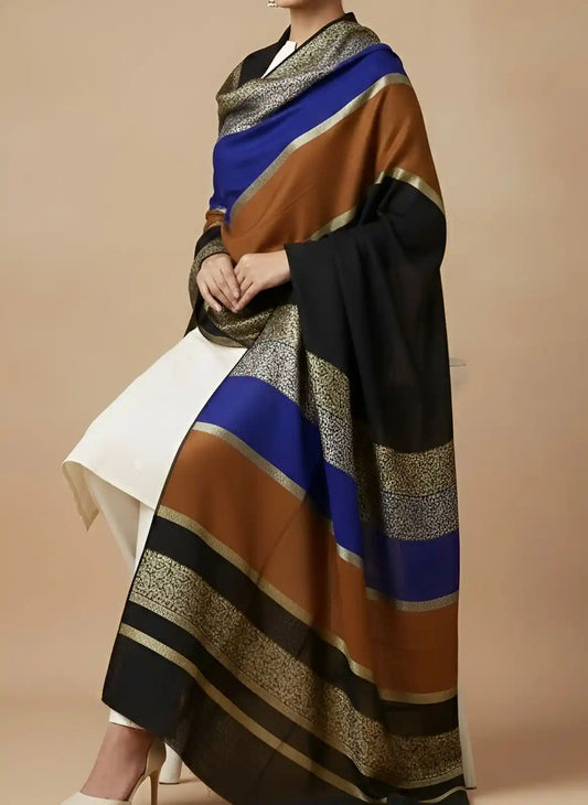 PURE LAWN SOFT DUPATTA WITH MULTI COLORS BANARSI WORK PREMIUM QUALITY