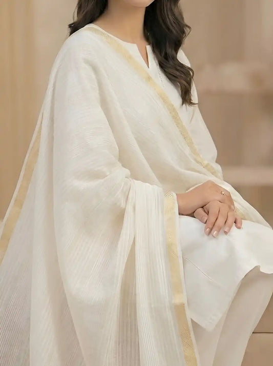 PURE LAWN SOFT DUPATTA TARKASHI WORK PREMIUM QUALITY