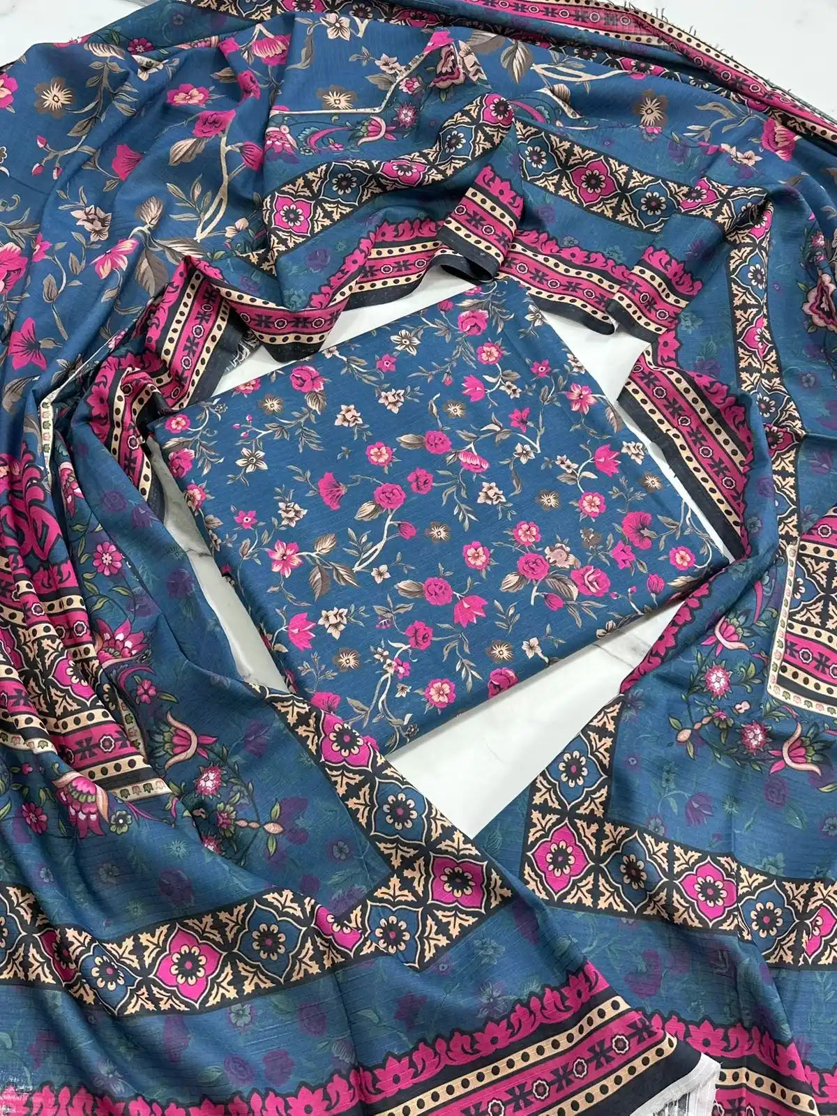 PURE LAWN 3-PIECE ALL OVER PRINTED SUIT – ELEGANT, SOFT & WASHABLE