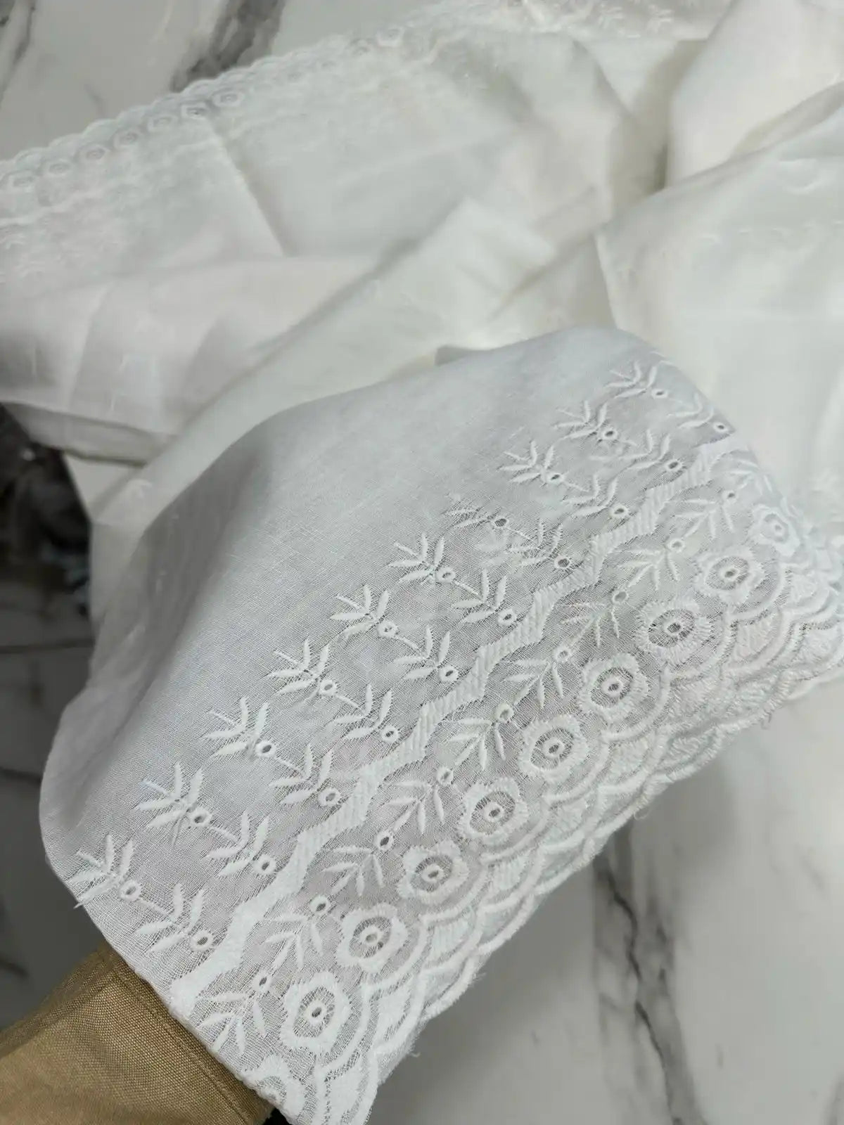 PURE LAWN SOFT DUPATTA CHIKAN EMBROIDERY WORK PREMIUM QUALITY
