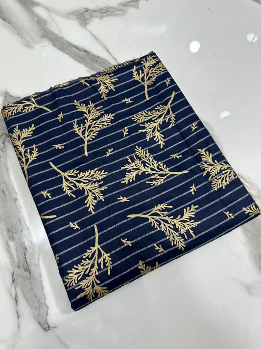 PURE LAWN 3-PIECE GOLD PRINTED SUIT – ELEGANT, SOFT & WASHABLE
