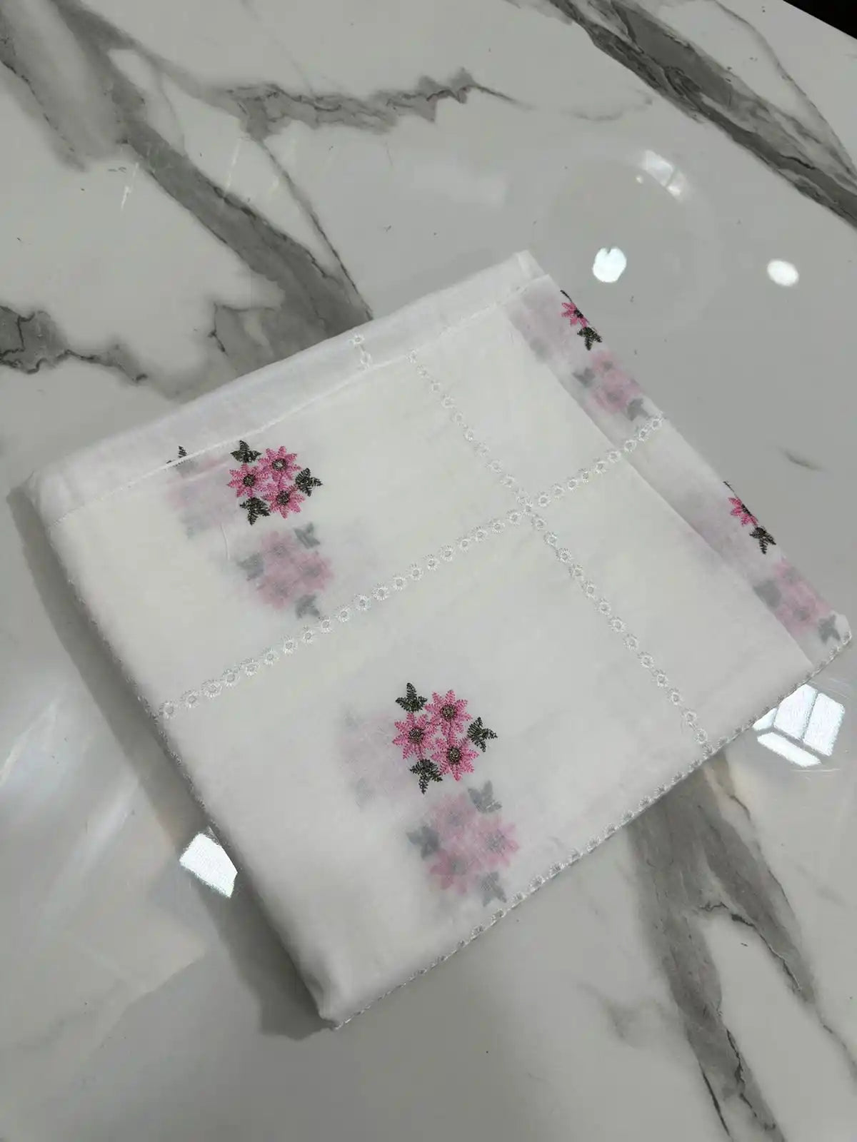 PURE LAWN CHADAR  FULL EMBROIDERED ELEGANCE