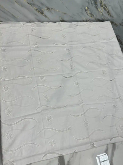 PURE LAWN SOFT DUPTTA WITH EMROIDERY LAZER WORK PREMIUM QUALITY