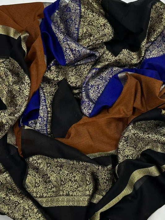 PURE LAWN SOFT DUPATTA WITH MULTI COLORS BANARSI WORK PREMIUM QUALITY