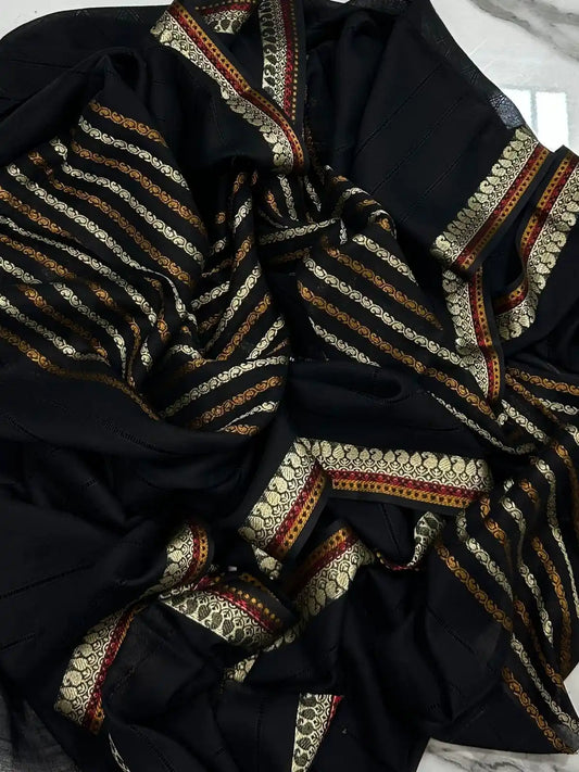 PURE LAWN SOFT DUPATTA TARKASHI OR BANARSI WORK  PREMIUM QUALITY