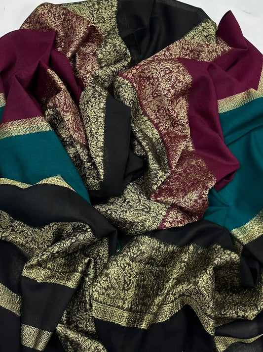 PURE LAWN SOFT DUPATTA WITH MULTI COLORS BANARSI WORK PREMIUM QUALITY