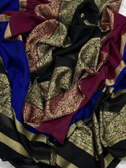 PURE LAWN SOFT DUPATTA WITH MULTI COLORS BANARSI WORK PREMIUM QUALITY