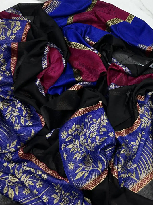 PURE LAWN SOFT DUPATTA WITH MULTI COLORS BANARSI WORK PREMIUM QUALITY