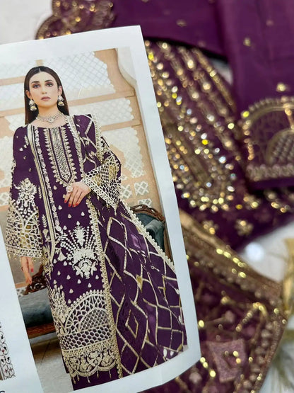 4PC FANCY HEAVY EMBROIDERY WORK