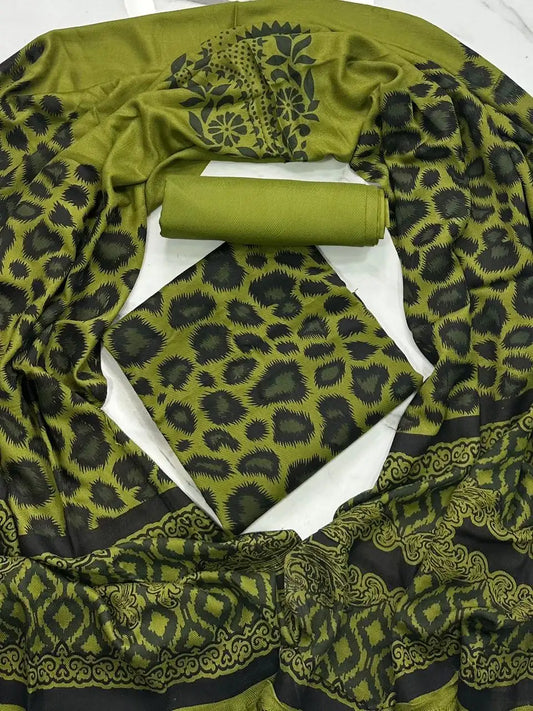 PURE MARINA PRINTED WOOL SHAWL 3PC