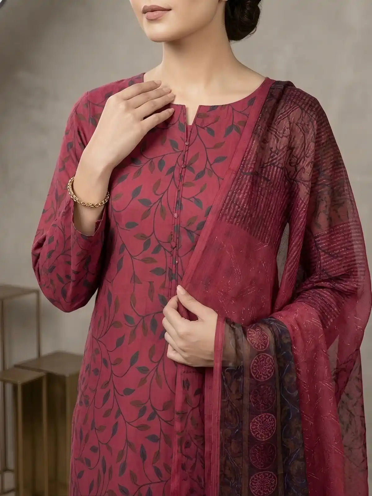 3PC PREMIUM LAWN FULLY EMBROIDERED DUPATAA