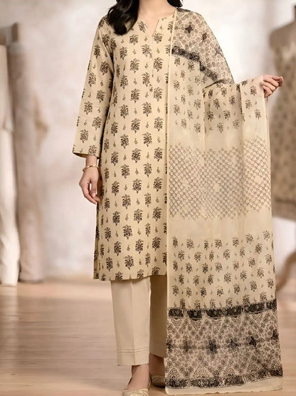 3PC PREMIUM LAWN FULLY EMBROIDERED DUPATAA