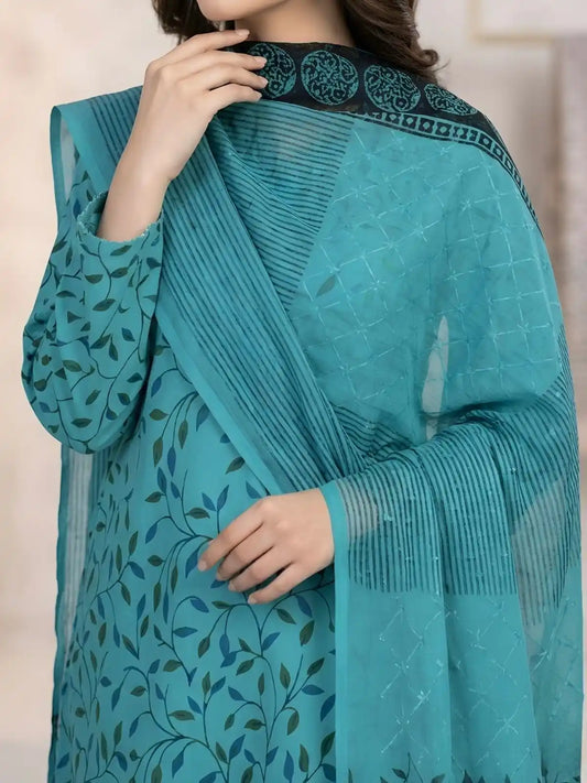 3PC PREMIUM LAWN FULLY EMBROIDERED DUPATAA