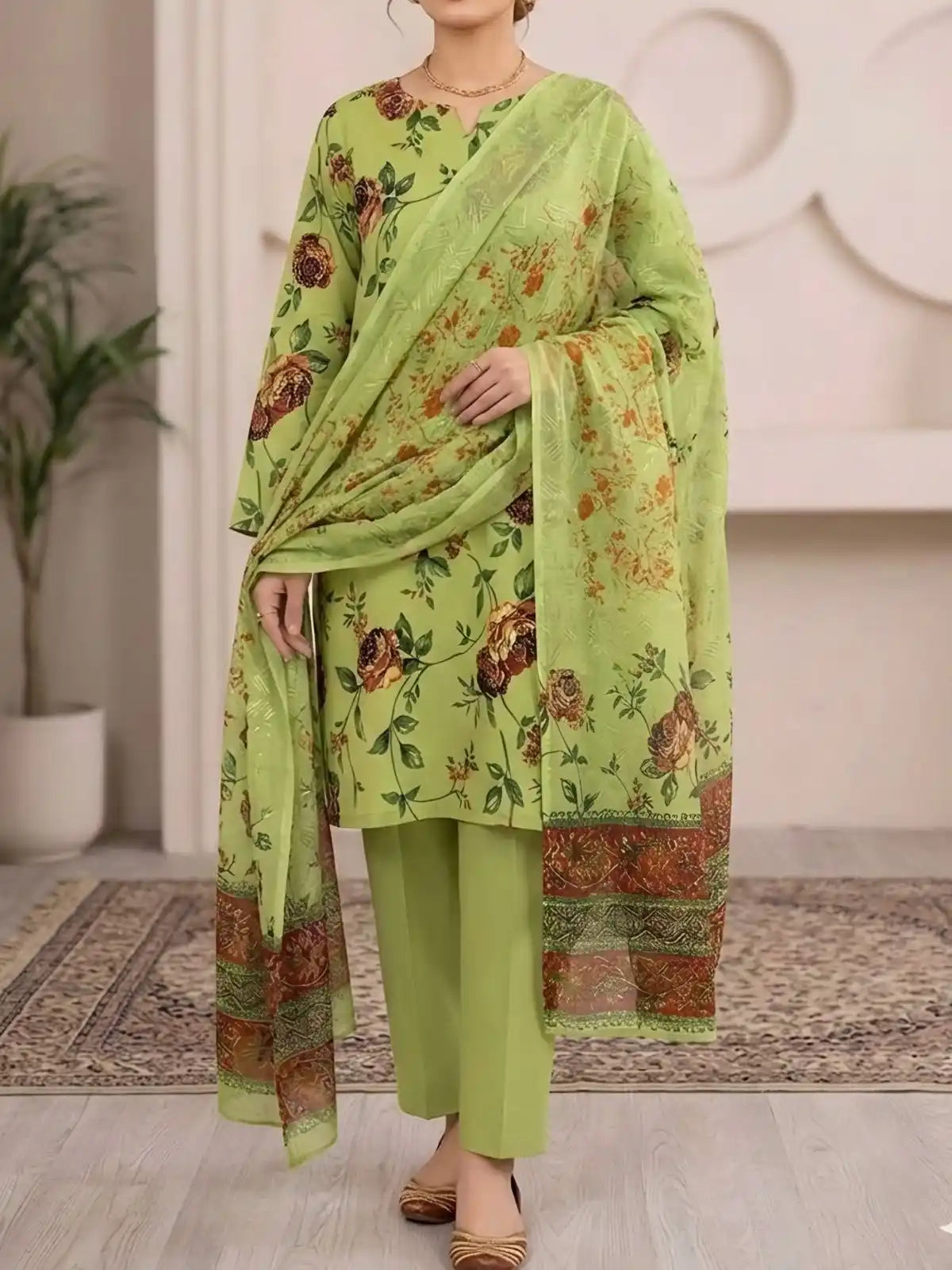 3PC PREMIUM LAWN FULLY EMBROIDERED DUPATAA