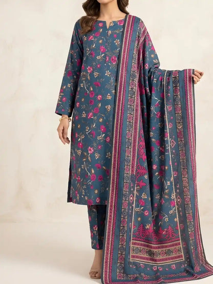 PURE LAWN 3-PIECE ALL OVER  PRINTED SUIT – ELEGANT, SOFT & WASHABLE.