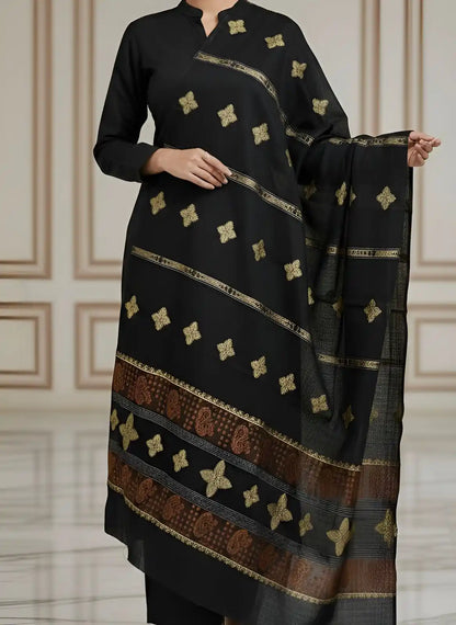 PURE LAWN SOFT DUPATTA WITH BANARSI WORK  PREMIUM QUALITY