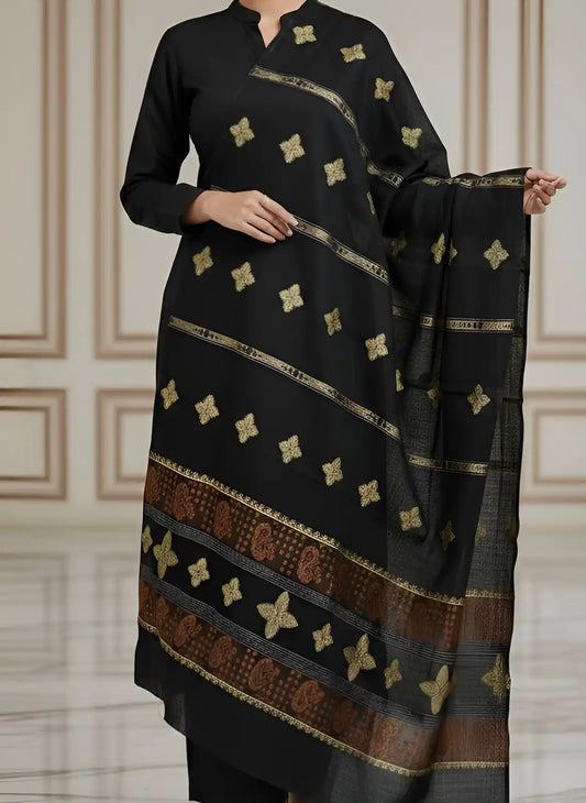 PURE LAWN SOFT DUPATTA WITH BANARSI WORK  PREMIUM QUALITY