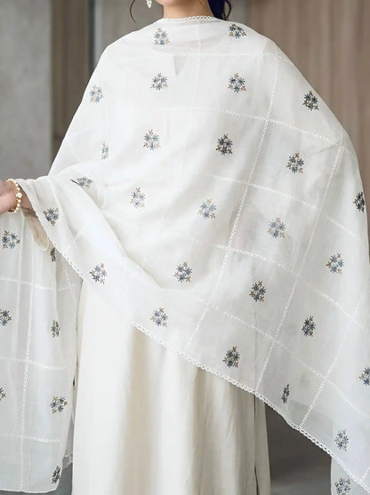 PURE LAWN CHADAR  FULL EMBROIDERED ELEGANCE