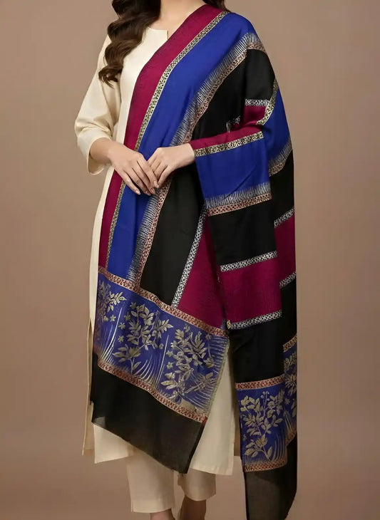 PURE LAWN SOFT DUPATTA WITH MULTI COLORS BANARSI WORK PREMIUM QUALITY