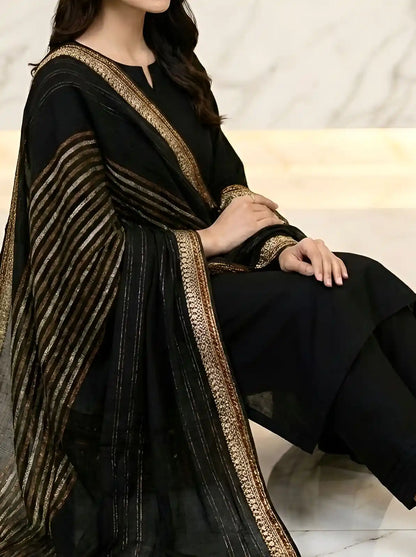 PURE LAWN SOFT DUPATTA TARKASHI OR BANARSI WORK  PREMIUM QUALITY