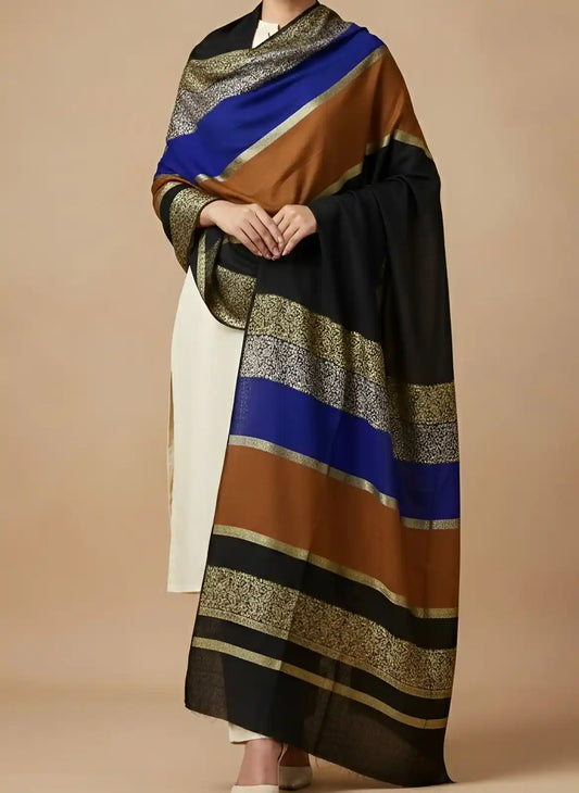 PURE LAWN SOFT DUPATTA WITH MULTI COLORS BANARSI WORK PREMIUM QUALITY