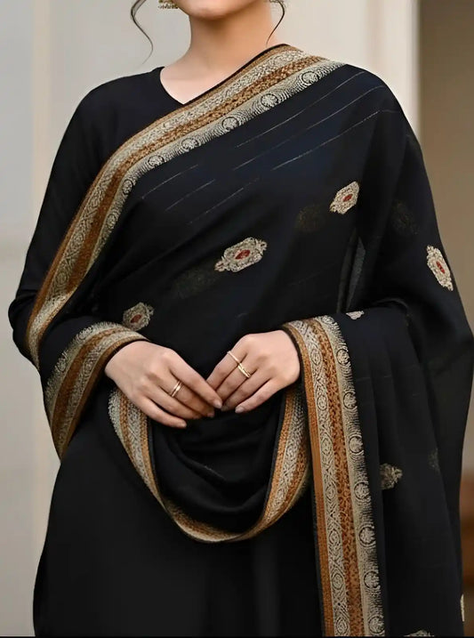 PURE LAWN SOFT DUPATTA TARKASHI OR BANARSI WORK  PREMIUM QUALITY